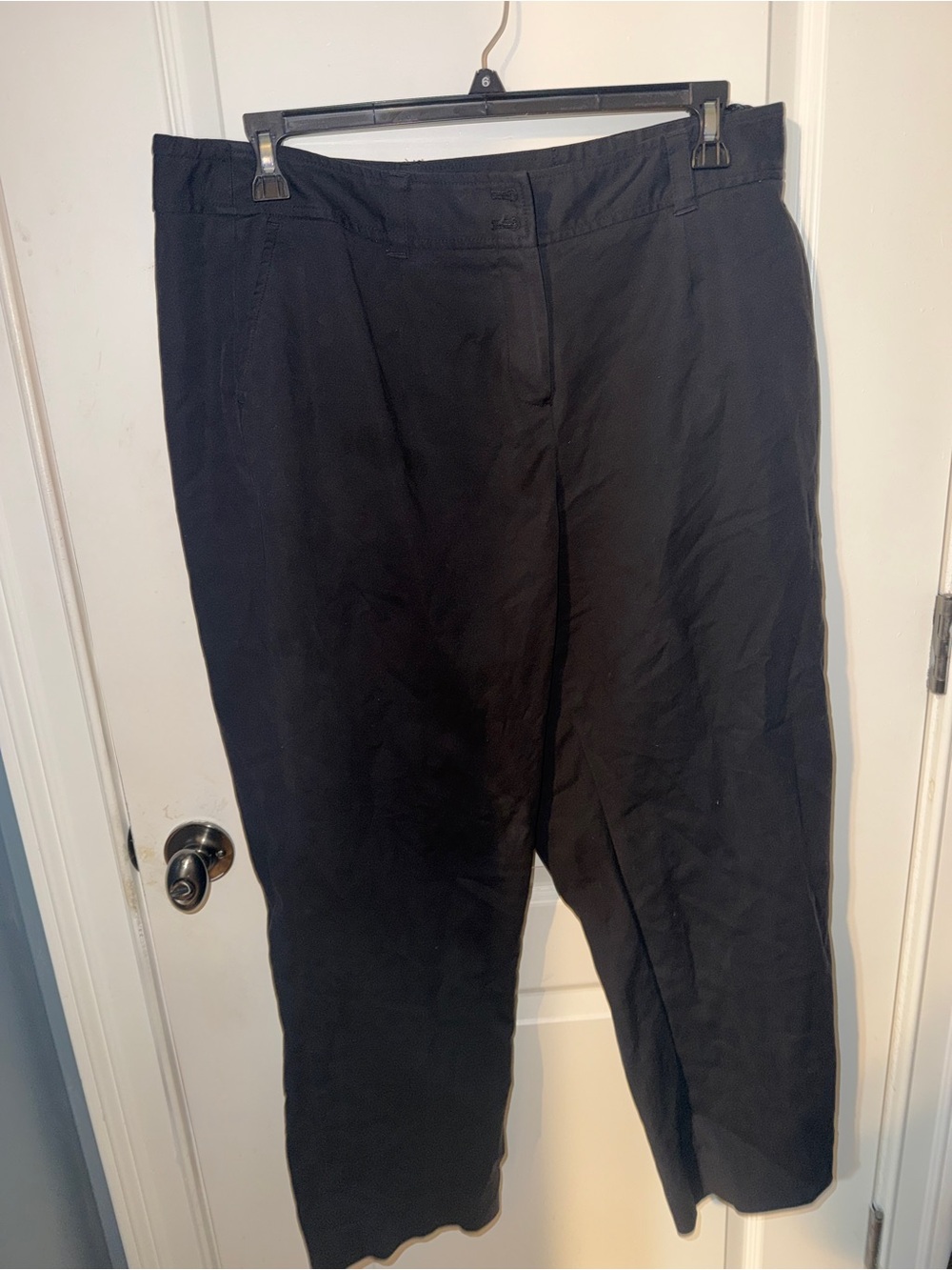Jones New York Black Straight-Leg Dress Pants